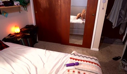 Young babe is penetrated doggy and missionary as she toys her pussy