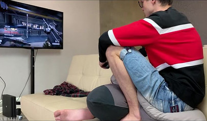 Girl is pounded wildly in her tight pussy before sucking a cock