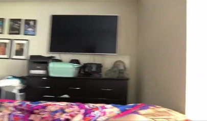 Dazzling blonde nubile sucks her stepbrother off before being drilled balls deep