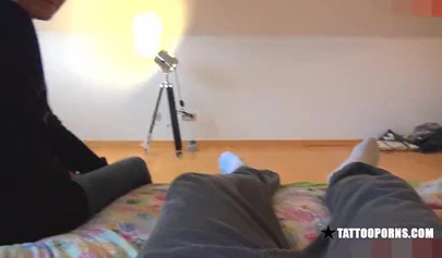 Inked redhead teenager takes a fat boner in her aching cherry