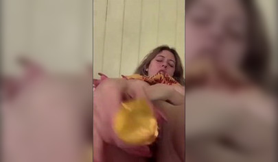 Compilation of a TikTok teen star showing off her body and masturbating