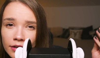 Playful teenie slobbers on her sex toys in an erotic ASMR video