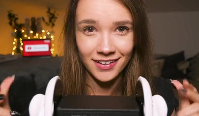 Playful teenie slobbers on her sex toys in an erotic ASMR video