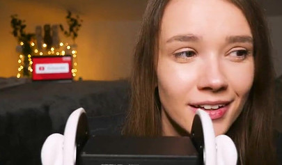 Playful teenie slobbers on her sex toys in an erotic ASMR video