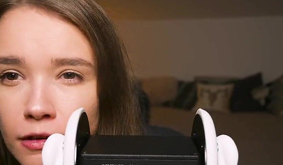 Playful teenie slobbers on her sex toys in an erotic ASMR video