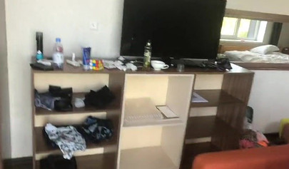 Skinny teenage maid takes a hard cock in her tight ass