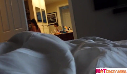 Petite Lulu Chu shows daddy how well she can suck