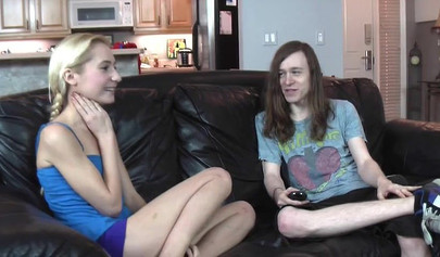 Wet creampie for the filthy teen skank Odette Delacroix