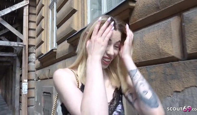 Rough anal casting gives her the dream job