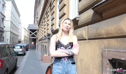 Rough anal casting gives her the dream job