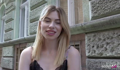 Rough anal casting gives her the dream job