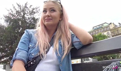 Curvy teen Cayla Lyons gets the job after banging