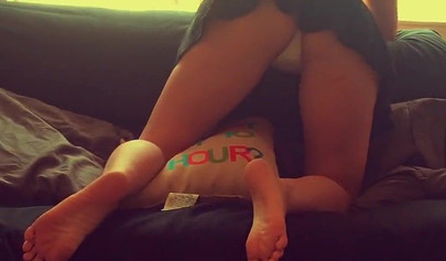 Dad watches her panties as she is yelling at him