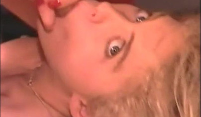 Beautiful Swedish blonde gets double penetrated in a hot threesome