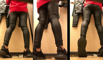 Beautiful amateur teens caught stripping in fitting rooms on hidden camera