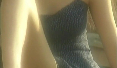 Beautiful and petite Chinese brunette teen stripping in public