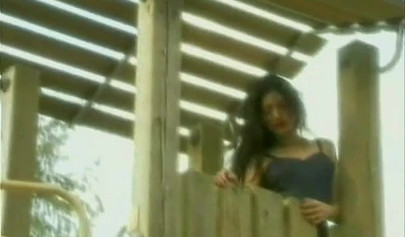 Beautiful and petite Chinese brunette teen stripping in public