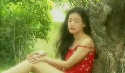 Beautiful and petite Chinese brunette teen stripping in public