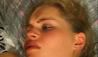 Gorgeous blonde teen pissing after getting fingered and fucked