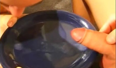 Gorgeous blonde teen pissing after getting fingered and fucked