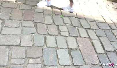 Gorgeous redhead college teen fucking hardcore during casting