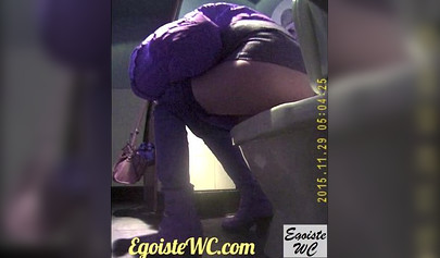 Stunning teen in lingerie caught pissing on spy cam