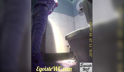 Stunning teen in lingerie caught pissing on spy cam