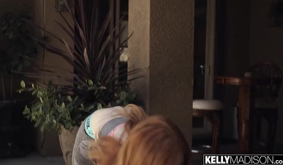 Redhead yoga teen gets her yummy pussy fucked in different sex positions