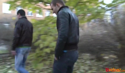 Big boobed amateur girlfriend gets paid for fucking a stranger in front of cuckold