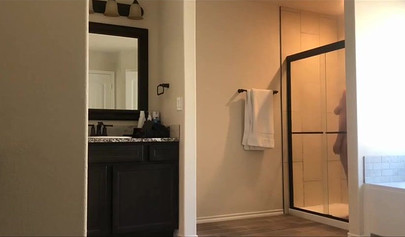 Hot 22 year old brunette Jessica gets spied on in the bathroom