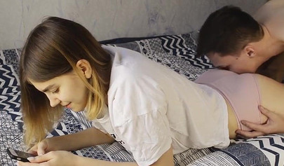 Cute amateur teen gets dominated and boned from behind