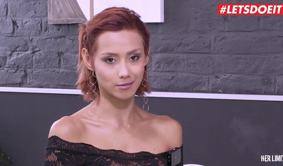 Redhead bitch Veronica Leal squirts as she gets dominated and ass fucked