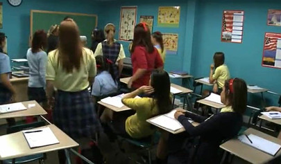 Skilled schoolgirls show off their cock sucking skills in blowjob compilation