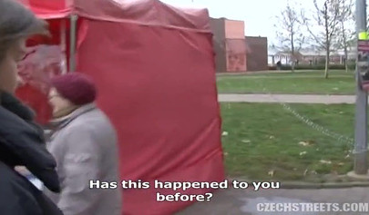 18 year old nymphomaniac takes cash to fuck stranger's rock hard dick