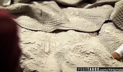 Tiny blonde Piper Perri gets sexually abused and fucked by her stepdad