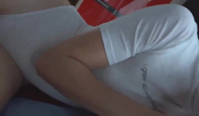 Pretty girlfriend in white bodysuit licks and rides a dick in POV