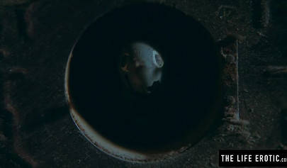 Stunning babe with glasses blows off and fucks a creepy mummy