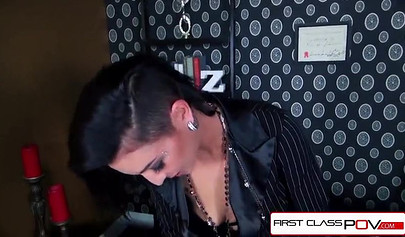 Exotic teen Aimee Black gives epic head to her boss at the office