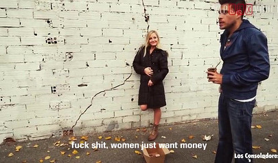 Teen beauties French kiss as they get fucked by a hard dick