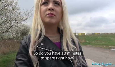 Kinky agent screws incredibly sex Russian teen in public