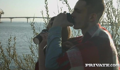 Young beauty Vikalita gives her boyfriend a sensual BJ and takes his rod deep in her pussy