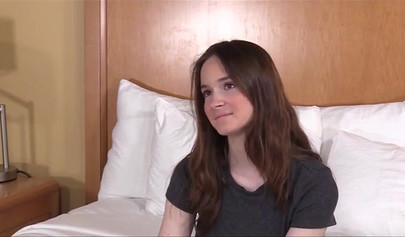 Busty 18 year old cutie Hazel Moore gets her pussy ravished