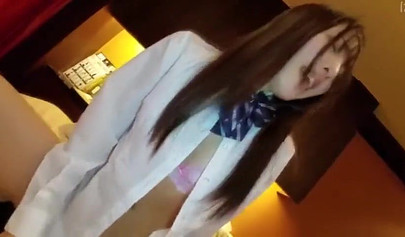 Innocent Japanese teens get their tight pussies stretched out and jizzed