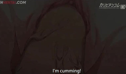 Hentai goddess with large melons taking a hardcore pounding