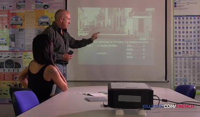 Teen vixen Vanessa Sixxx gets analized hard by her driving school teacher