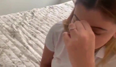 Huge boobed amateur beauty gets her muff massaged and dicked in POV