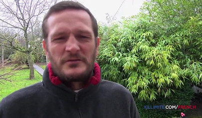 Attractive French teen Katia De Lys welcomes a huge dick up her tight booty