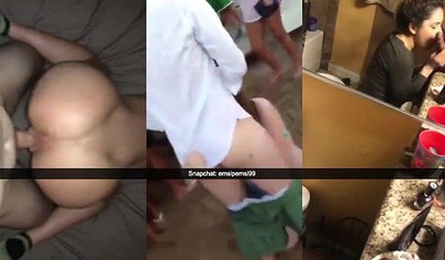 Cock hungry amateur sluts show off their fucking skills in Snapchat compilation