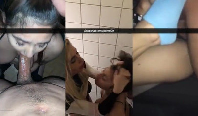 Cock hungry amateur sluts show off their fucking skills in Snapchat compilation