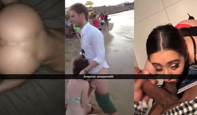 Cock hungry amateur sluts show off their fucking skills in Snapchat compilation